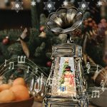 A**  Water Glittering Christmas Phonograph  BL8870
