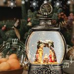 A**  Water Glittering Christmas Retro Lantern  BL8893