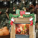 A**  Water Glittering Christmas Fireplace    BL8907