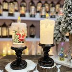 Water Glittering Christmas Candle  BLXC-01