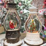 Water Glittering and Swirling Christmas Lantern BWOL36