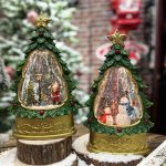 Water Glittering Christmas Light up Tree   BWT30-SN