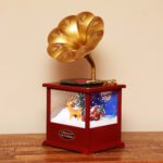 Mini Snowing Christmas gramophone BLMS20