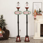 Christmas Snowing Globular Floor Lamp   BLG147