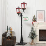 Christmas Snowing Double Lantern Floor Lamp  BLD22B-2
