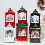 Snowing Christmas Antique Lantern  BLV08