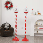 Snowing Christmas Small round lamp  BSL134