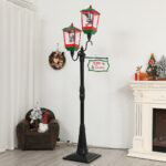 Christmas Snowing Double Lantern Floor Lamp  BLD22B-1