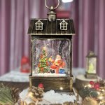 Water Glittering Christmas Retro House    BWH26-ST1