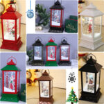 Christmas Snowing House shape Lantern  BLMT18